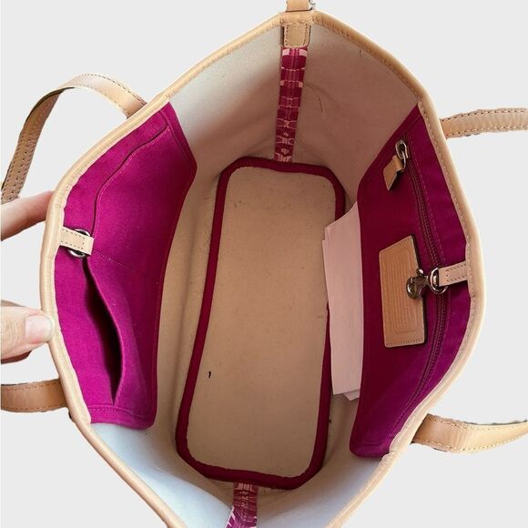 COACH Peyton Park Dream C Large Tote Pink H1393-F26201 COA - Picture 12 of 14